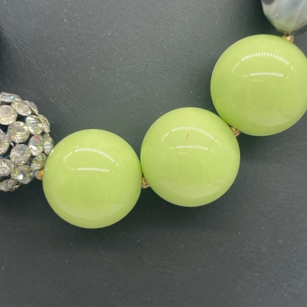 Multicolored Rhinestone Necklace - Picture 5 of 7